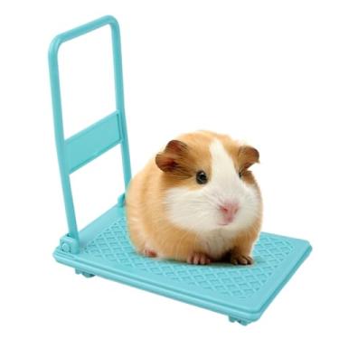 Imagem de Brinquedos para hamsters – cama dobrável com rodas – suprimentos para hamster, para roedores, animais pequenos, animais de estimação, crianças, crianças, gaiola, adereços para fotos
