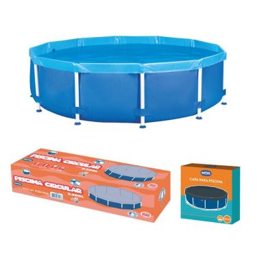 Imagem de Piscina Redonda 5500 Litros Estruturada com Capa Mor