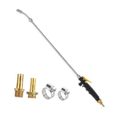Imagem de Baoblaze Adaptador de mangueira para pulverizador de jardim, com arruela de conexão, encaixe de latão de 1/4" e 3/8", em aço inoxidável, para