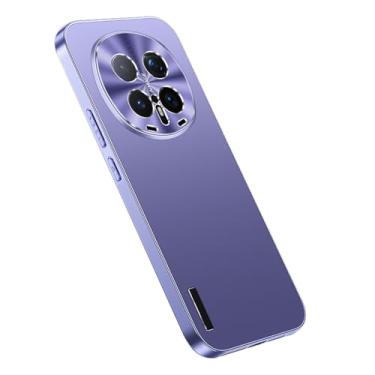 Imagem de LYJSMGZ Capa à prova de choque para Huawei Honor Magic 8 Pro/Magic 8, proteção de lente de abertura de precisão anti-impressão digital, capa fina fosca, roxa, Majic 8 Pro