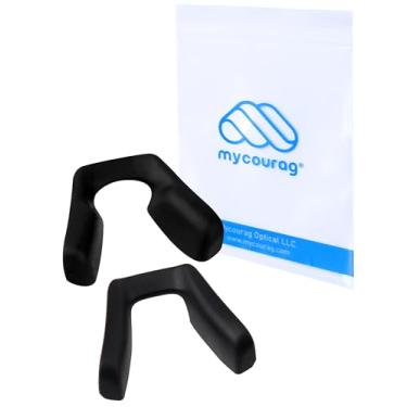 Imagem de MYCOURAG 2 pares de almofadas de nariz de substituição para óculos de sol Oakley Sutro/Sutro S/Sutro Lite/Sutro Vented - Estilo A/Sutro ventilado - Óculos de sol estilo B - Preto