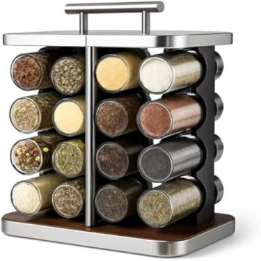 Imagem de Potes pequenos para condimentos com tampa de vidro, ideal para temperos, e pratico