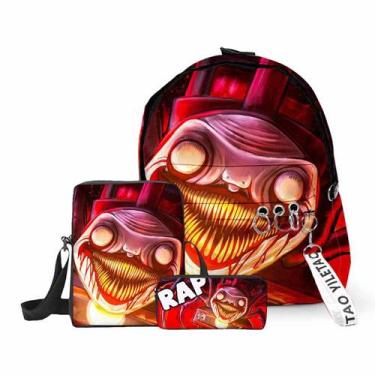 Imagem de Mochila escolar Choos-Choos Charles Cartoon Kids 3 unidades/conjunto -