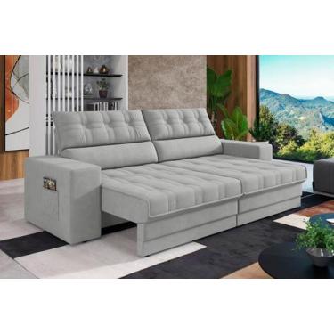 Imagem de Sofá Oscar Plus 2,30m Retrátil/Reclinável Suede Areia - Xflex - XFlex 