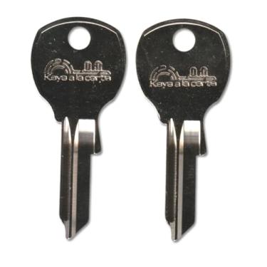Imagem de Par A2718 (2) chaves de substituição – Corte para código em branco NA14 para fechaduras de caixa de correio e gabinete nacionais/complexas | KEYSALACARTE