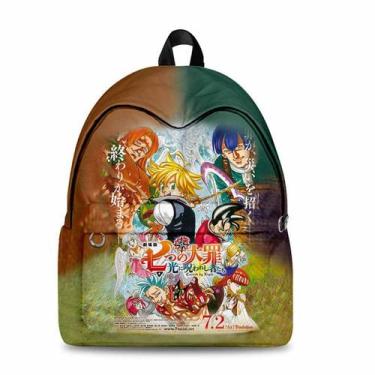 Imagem de Mochila Seven Deadly Sins Meliodas Cartoon Kids School - Yiweisai
