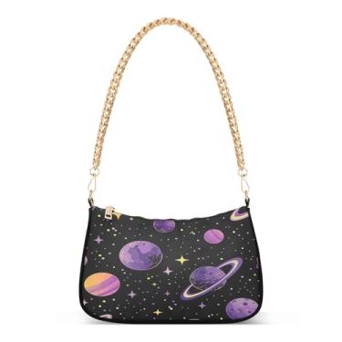 Imagem de CEBUGI Bolsas transversais femininas bolsa de ombro com desenho animado espaço bolsa clutch elegante com alça de corrente