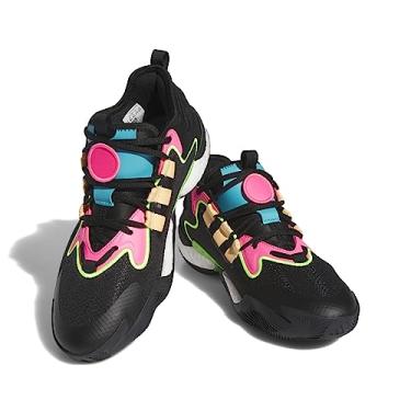 Imagem de adidas Tênis de basquete feminino Byw Select, Core Black/Acid Orange/Lucid Pink, 45