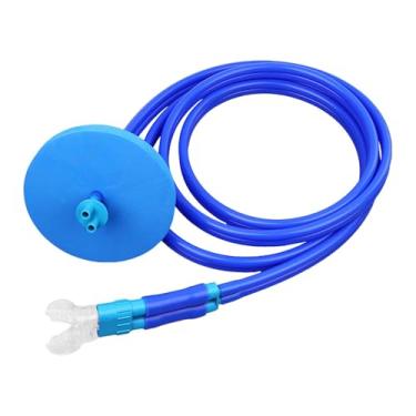 Imagem de RNXRZANK Conjunto de Snorkel para Mergulho, Snorkel para Natação, Equipamento de Snorkeling, Acessórios de Natação, Snorkel Seco Feito de Silicone E PVC para R, Tubo Duplo, Tamanho real