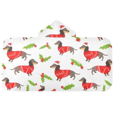 Imagem de Burbuja Toalha de banho com capuz de laço rosa para crianças, toalha de praia de pelúcia macia absorvente para chá de meninas e meninos 3-10 anos, 61 x 127 cm