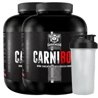 Imagem de Combo 2x Suplemento em Po Integralmedica Proteina da Carne Carnibol 1,8kg Chocolate + Coqueteleira-Unissex