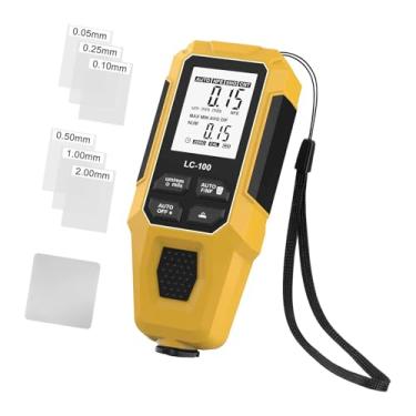 Imagem de Esquirla Medidor de Espessura de Tinta para Carros, Ferramenta de Medição de Revestimento, Medidor de Tinta para Uso Externo, Amarelo
