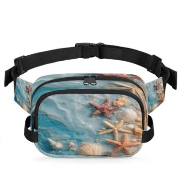 Imagem de Pochete abstrata de mármore dourado para mulheres e homens com alça ajustável bolsa transversal bolsa de peito bolsa tiracolo bolsa tiracolo, Cor 11