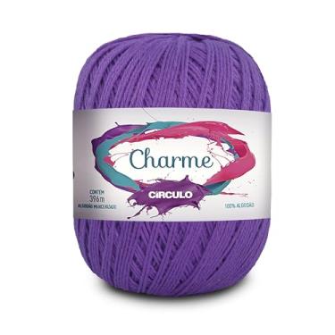 Imagem de Fio Linha Charme 396m e 150g Ideal p/Crochê e Tricô Marca Círculo (6567 - ROXO-CÍTRICO)