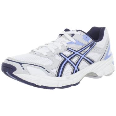 Imagem de ASICS Tênis feminino GEL-180 TR, Branco/azul marinho/prata, 7 Wide