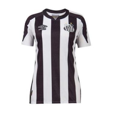 Imagem de Camiseta Umbro Santos Of. 2 2022 (Atleta) Feminino-Feminino