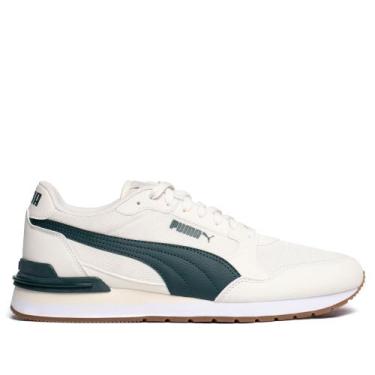 Imagem de Tênis Masculino Puma ST Runner V4 Mesh Off White/Verde, Off white, 39