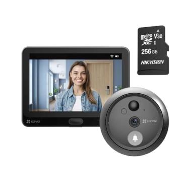 Imagem de Olho Mágico Digital HP4 com Campainha Inteligente 1080p + Cartão MicroSD 254GB