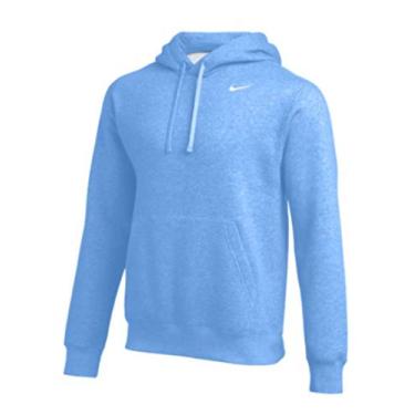 Imagem de Nike Moletom masculino com capuz pulôver de algodão com tamanhos grandes e altos, Azul claro, GG