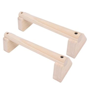 Imagem de RiToEasysports Barra Push Up, Largura Ajustável, Almofadas Antiderrapantes de Madeira, Equipamento de Ginástica, Barras Paralelas para Treino de Fitness Em Casa (30cm)