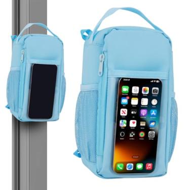 Imagem de TOUGHMATE Bolsa magnética para garrafa de água para academia com suporte magnético forte para homens e mulheres, bolsa de transporte pequena para chaves de telefone e fones de ouvido, acessório de