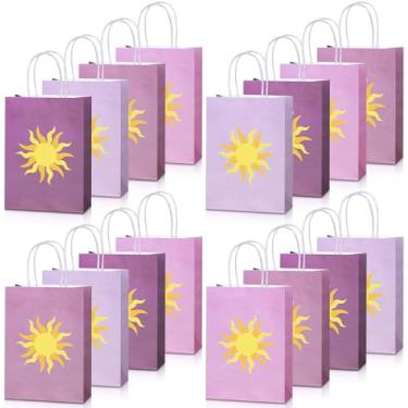 Imagem de Humyoun 30 peças de sacos de presente de princesa, lembrancinhas de festa de aniversário, guloseimas e doces, saco de papel com alça a granel para decoração de festa de casamento, aniversário de