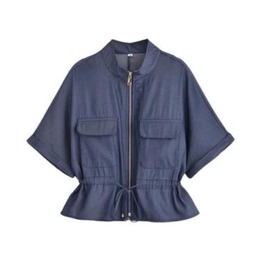 Imagem de Conjunto De Calças Casuais Femininas De Cintura Alta Com Camisas De Ma