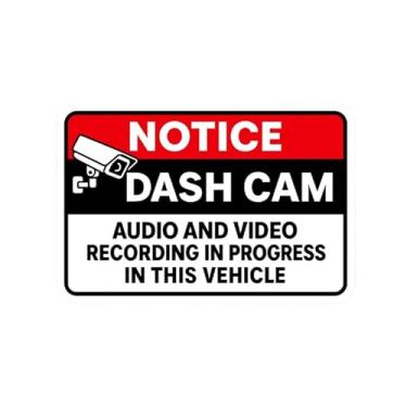 Imagem de Adesivo Dash Cam – Adesivo de vinil à prova d'água para carros, laptops, capas de telefone e garrafas de água (1 peça, 15 cm)
