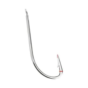 Imagem de Anzóis De Pesca Em Água Salgada 100PCS Aço Carbono Alto Branco Anzol D