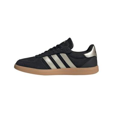 Imagem de adidas Tênis feminino Breaknet Sleek, Preto/Cyber Metallic/Gum, 40