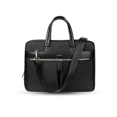 Imagem de ONECMN Pasta de negócios moderna à prova d'água de 15,6 polegadas bolsa organizadora de documentos bolsa de ombro