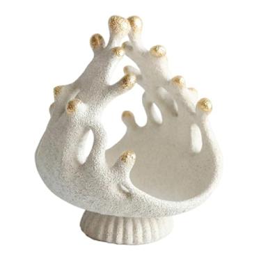 Imagem de simhoa Bandeja organizadora de joias, porta-joias, prato decorativo para casa, coquete para perfumes e brincos, centro de mesa de casamento, 21.5 Cm X 27 Cm