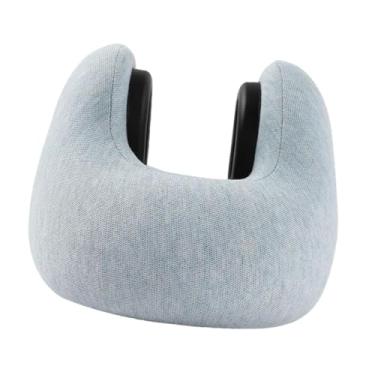 Imagem de predolo Travesseiro de viagem ergonômico, confortável e leve para o pescoço, ideal para dormir no escritório, em voos longos e para descansar, Azul