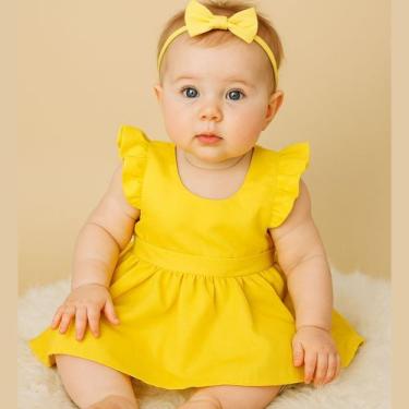 Imagem de Vestido Para Bebê Menina Jana Vestido de Festa Casamento Batizado Vári