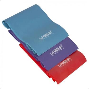 Imagem de Faixas Elásticas Thera Bands Kit com 03 Intensidades Leve/médio/forte