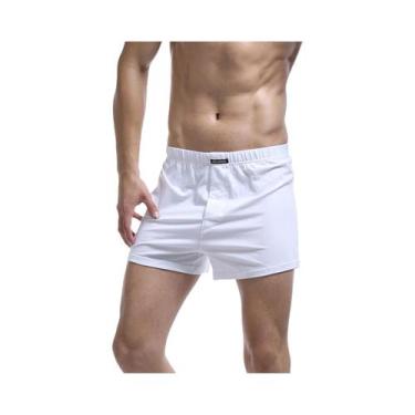 Imagem de Cuecas Boxer Masculinas De Algodão Soltas Para O Verão, Shorts Confort