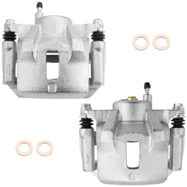 Imagem de BRTEC Conjunto de pinças de freio a disco dianteiro 19B2698 19B2699 para Toyota Corolla 03-08 2003-2008 para Toyota Matrix para Pontiac Vibe 2003-2008, pinça de freio dianteiro esquerdo e direito