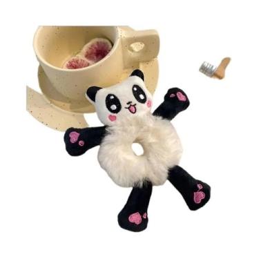 Imagem de Elástico De Cabelo De Pelúcia Sapo Verde Para Coque, Fofo E Divertido,