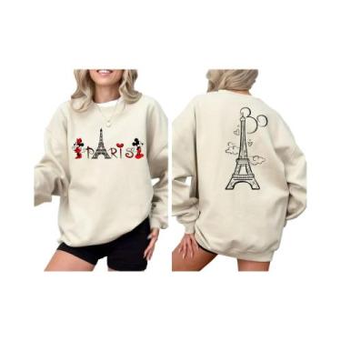 Imagem de Moletom Mickey Minnie Paris Disneyland Paris Vacation Hoodie Disney To