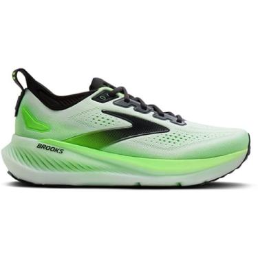 Imagem de Brooks Tênis de corrida masculino Glycerin 23 Neutral - Branco/Fantasma/Verde Gecko - 43 médio