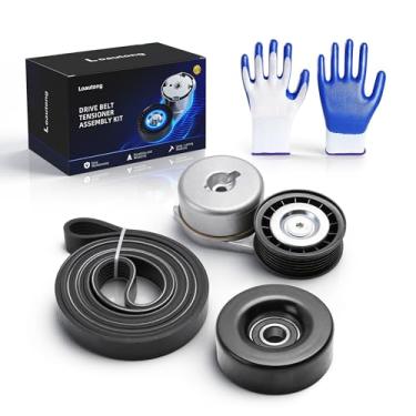 Imagem de Loautong Kit de polia tensora de correia de transmissão para Ford Aerostar/Explorer, para Mercury Mountaineer, V6 4.0L, 1996-1999, 90K-38102, 38102, 38001