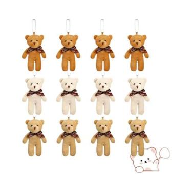 Imagem de Chaveiro Mini Urso De Pelúcia Em Lote 12-120PCS Lembrancinha Para Chá 