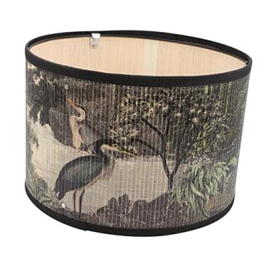 Imagem de Abajur decoração japonesa luminárias rústicas abajur vintage abajur de mesa rústico abajur de tambor abajur de tambor médio abajur abajur abajur capa de lâmpada lâmpada de parede de canto (Color : Ol