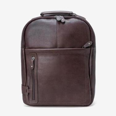 Imagem de Mochila em Couro Café-Masculino