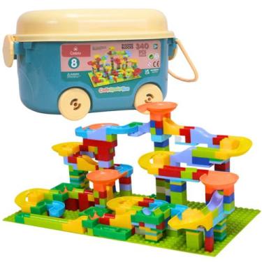 Imagem de Brinquedo Blocos de Montar Educativos com Maleta 340 Peças Castela