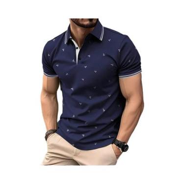 Imagem de Camisa Polo Masculina De Verão 2025 De Manga Curta Casual Fashionável 