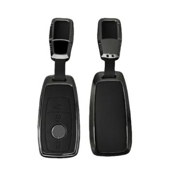 Imagem de Capa De Chave De Carro De Couro De Liga De Zinco Compatível Com Benz AMG ACESG Classe GLC CLE CLA GLB GLS W177 W205 W213 W222 X167(B Black)