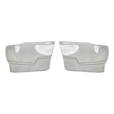Imagem de Compatível com caminhões dodge ram 2023 2024 peças de reposição do interior do carro tampa da lâmpada do farol dianteiro lente de vidro lente transparente do farol(2pcs Left and Right)