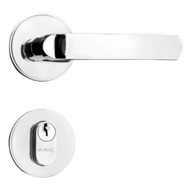 Imagem de Fechadura para Porta de Entrada 40mm Fit MZ570 Cromada