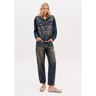 Imagem de Calça Jeans Baggy Cintura Alta-Feminino